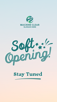Soft Opening Launch Cute Video Image Preview