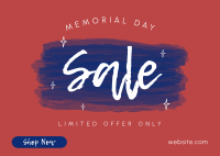 Memorial Day Promo Postcard Design