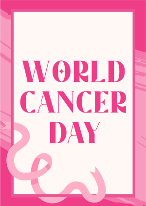 Minimalist Cancer Awareness Poster Image Preview