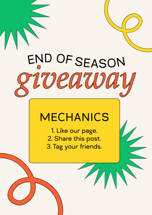 End Of Season Giveaway Flyer Image Preview
