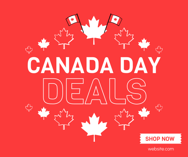 Canada Day Deals Facebook Post Design Image Preview