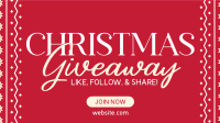 Christmas Giveaway Promo Facebook Event Cover Image Preview