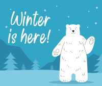 Polar Winter Facebook Post Design