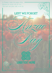 Elegant Anzac Day Flyer Image Preview