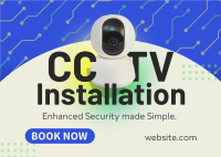 CCTV Installation Service Postcard Preview