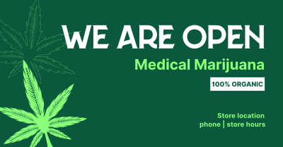 Order Organic Cannabis Facebook ad Image Preview