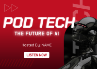 Future of Technology Podcast Postcard Design