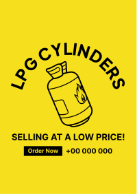 LPG Cylinder Flyer Design