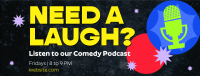 Podcast for Laughs Facebook Cover Design