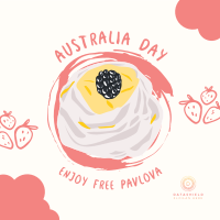 Australia Day Pavlova Instagram Post Design