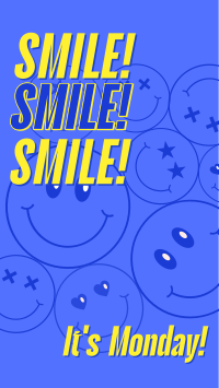 Monday Motivation Smile Instagram Story Design