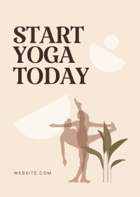 Start Yoga Now Poster Design