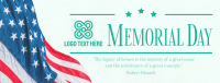 Modern Minimalist Memorial Day Facebook cover Image Preview