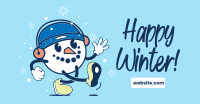 Snowman Mascot Facebook Ad Design