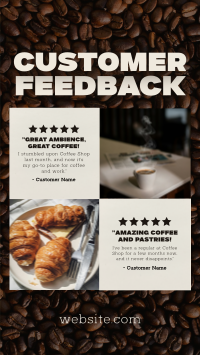 Modern Coffee Shop Feedback TikTok Video Image Preview