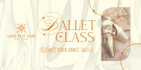 Elegant Ballet Class Twitter Post Design