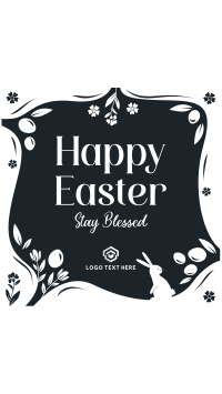 Blessed Easter Greeting TikTok Video Design