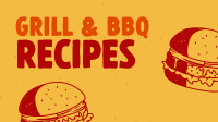 Retro Grilled Burger Animation Image Preview