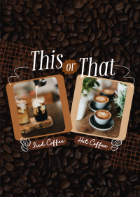 This or That Coffee Flyer Image Preview