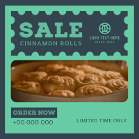 Cinnamon Rolls Sale Instagram Post Design