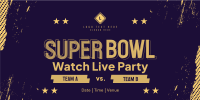 Football Watch Party Twitter Post Design
