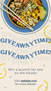 Giveaway Food Bowl Instagram story Image Preview