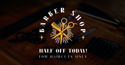 Barbershop Promo Facebook ad Image Preview