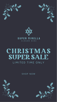 Christmas Super Sale Facebook Story Image Preview