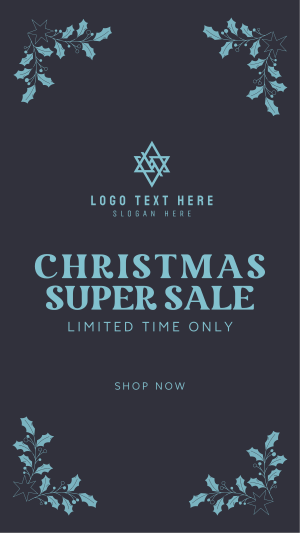 Christmas Super Sale Facebook story Image Preview