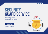 Standard Security Weapon Postcard Design