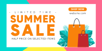 Summer Shopping Twitter post Image Preview