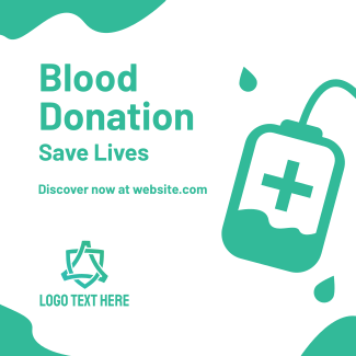 Blood Bag Donation Instagram post