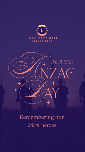 Anzac Day Remembrance Facebook story Image Preview
