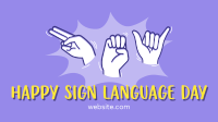 Hey, Happy Sign Language Day! Animation Image Preview
