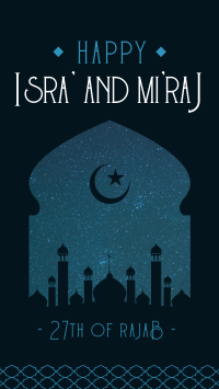Isra' and Mi'raj Night Facebook Story Design