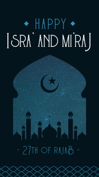 Isra' and Mi'raj Night Facebook Story Image Preview