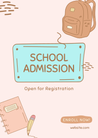 Kiddie School Admission Poster Image Preview