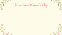 Floral Womens Day Zoom Background Image Preview