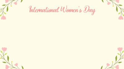 Floral Womens Day Zoom background Image Preview