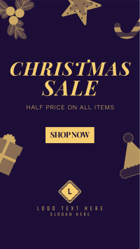 Cute Christmas Sale Facebook story Image Preview