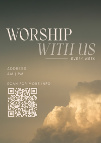 Serene Sunday Church Service Flyer Image Preview