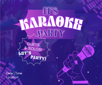 Karaoke Party Nights Facebook Post Design