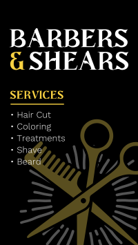 Barbers & Shears Facebook story Image Preview