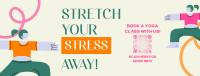 Stretch Your Stress Away Facebook Cover Design