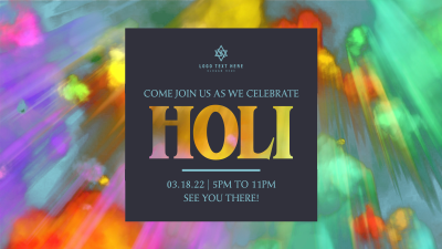 Holi Light Facebook event cover Image Preview