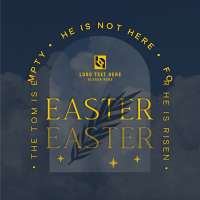 Heavenly Easter Linkedin Post Design