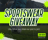 Sportswear Giveaway Facebook Post Preview