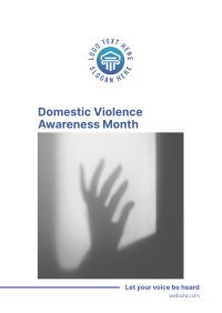 Domestic Violence Month Flyer Image Preview