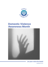 Domestic Violence Month Flyer Image Preview