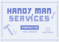 Handyman Services Postcard Image Preview